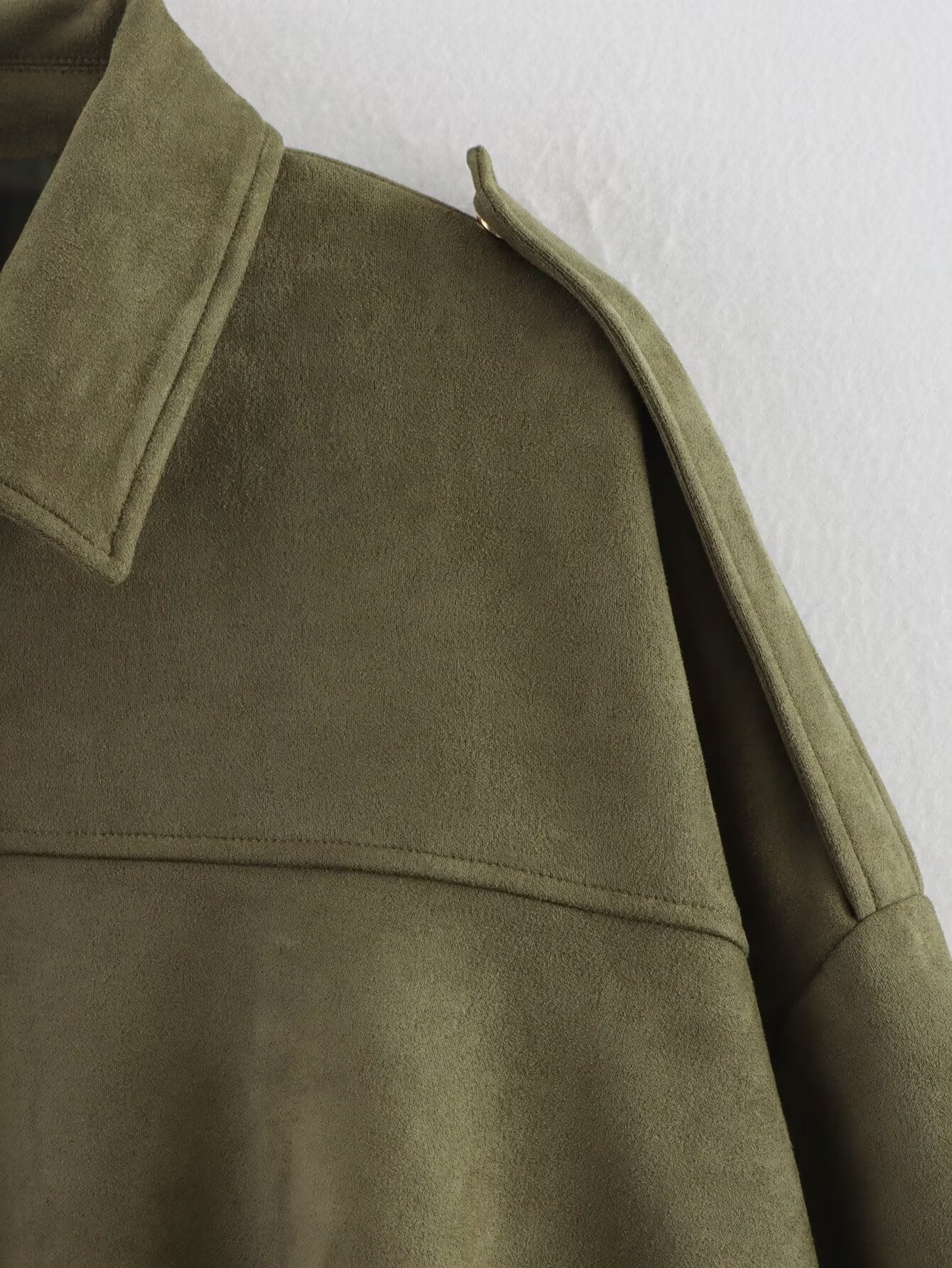 Lapel Long Sleeve Motorcycle Cropped Coat