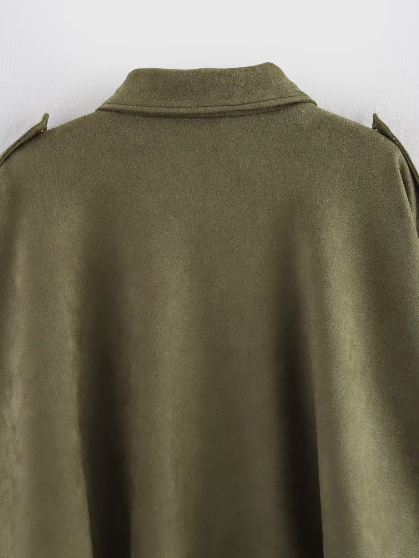 Lapel Long Sleeve Motorcycle Cropped Coat