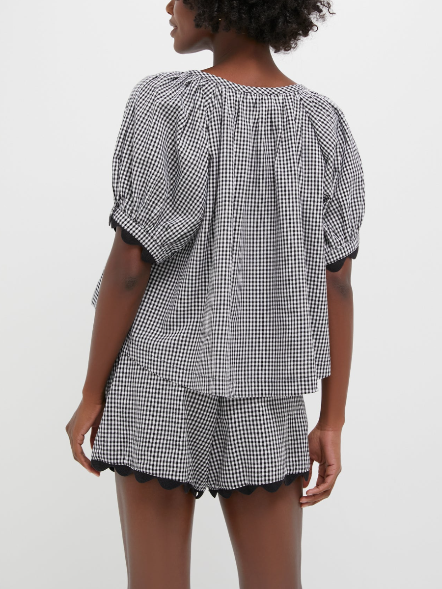 Black Gingham Set