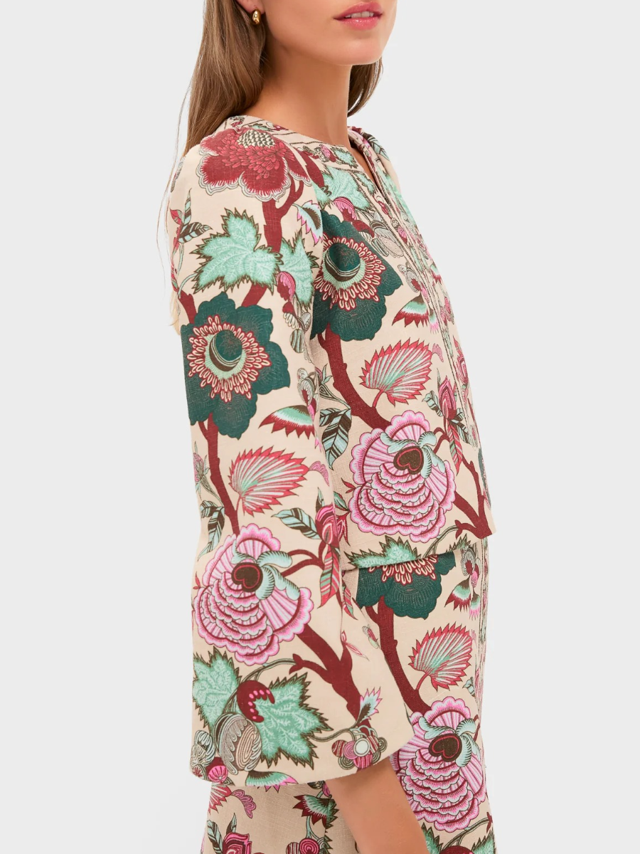 Garden Scrollwork V-Neck Maxine Top
