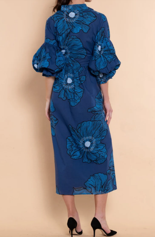 Classy Dress With Lantern Sleeves