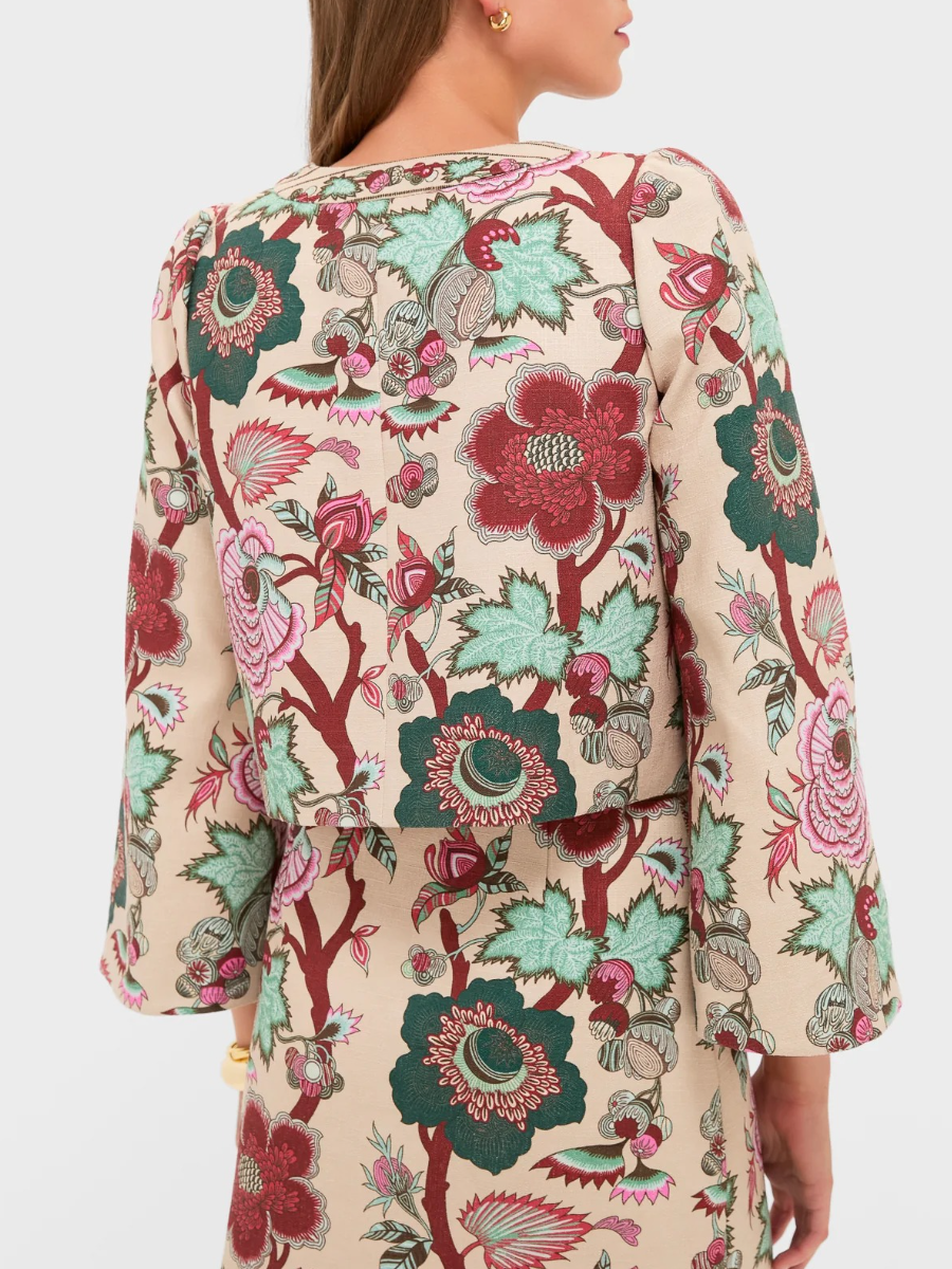 Garden Scrollwork V-Neck Maxine Top