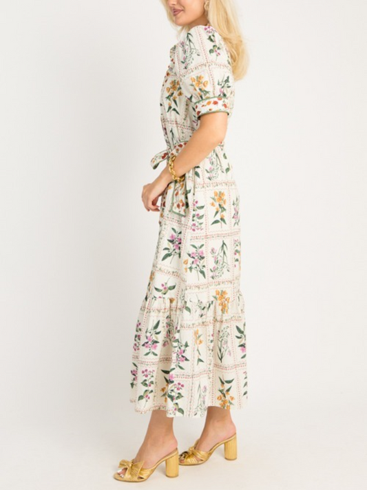 Garden Tiles Maxi Dress