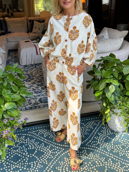 Floral Print Cozy Set