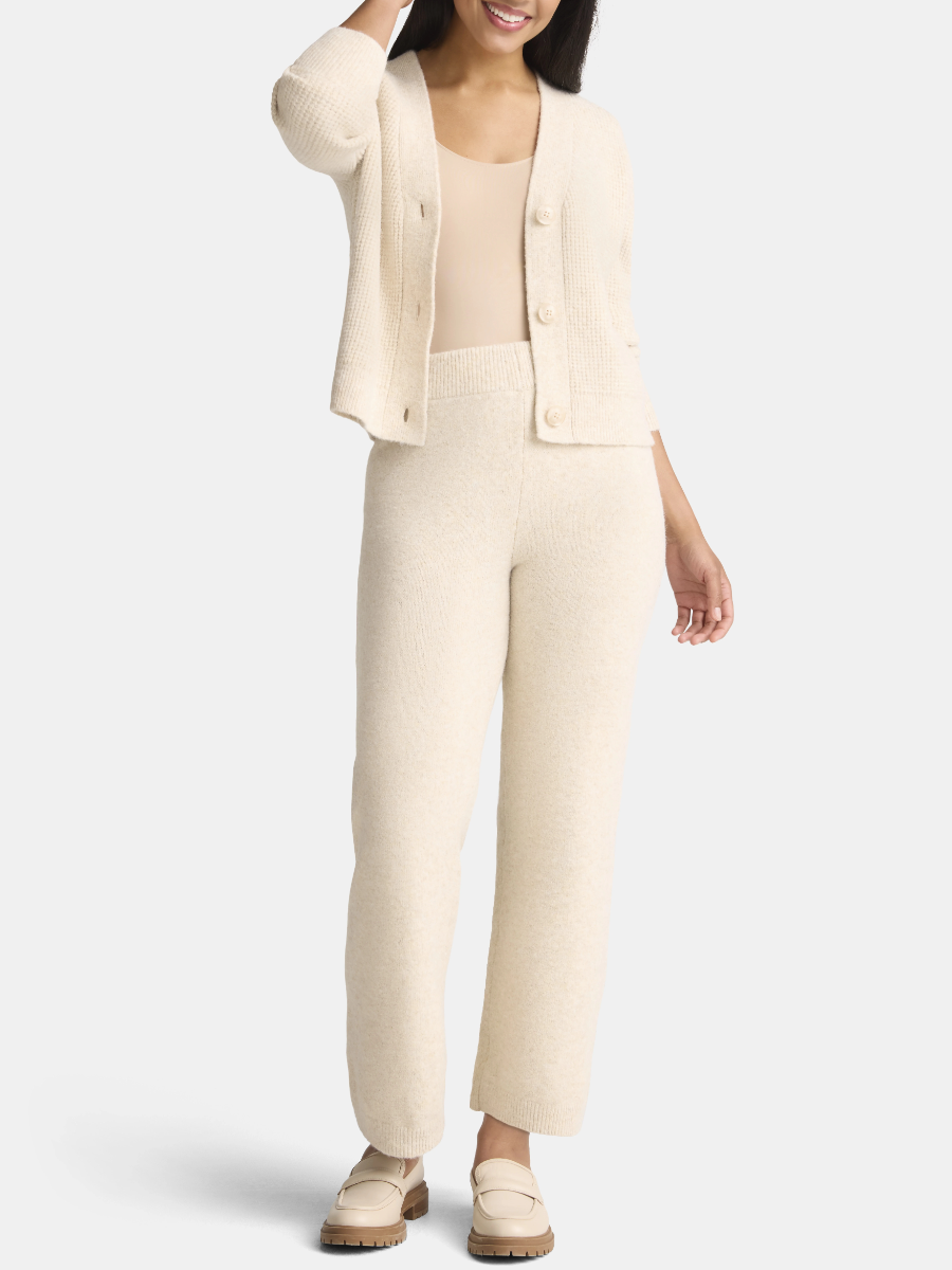 Women's Cardigan And Pants Sweater Set