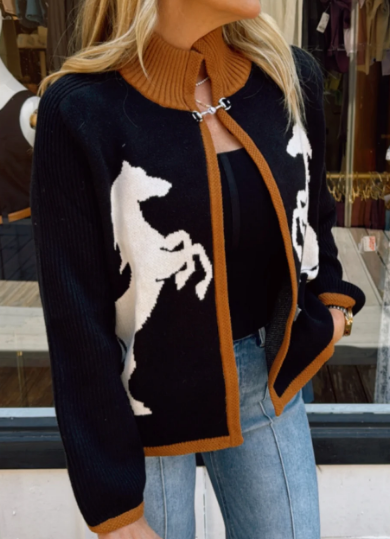 Chic Horse Cardigan